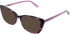 vibe. 10 sunglasses in Purple Tort Multi
