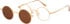 London Club 1159 JUDE glasses in Gold/Brown