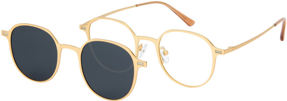 London Club 1158 CAPRI glasses in Gold/Grey