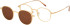 London Club 1158 CAPRI glasses in Gold/Brown