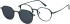 London Club 1158 CAPRI glasses in Black/Grey