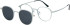 London Club 1158 CAPRI glasses in Silver/Grey