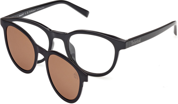 Timberland TB50100-H glasses in Shiny Black/Brown