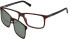 Timberland TB1765-57 glasses in Dark Havana/Green