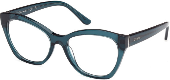 Guess GU50177-54 glasses in Shiny Turquoise