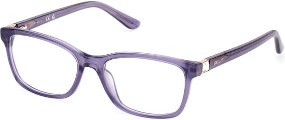 Guess GU50196 glasses in Violet/Horn