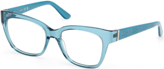 Guess GU50233 glasses in Shiny Turquoise