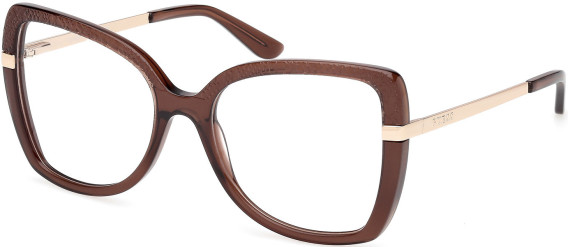 Guess GU50245 glasses in Shiny Dark Brown