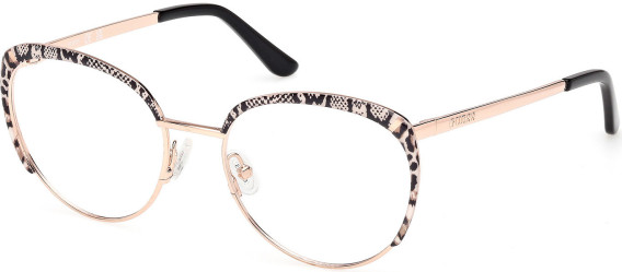Guess GU50250 glasses in Shiny Rose Gold