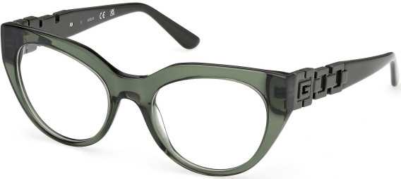 Guess GU50323 glasses in Shiny Dark Green