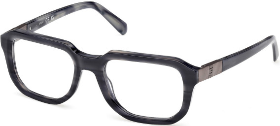 Guess GU50332 glasses in Blue/Horn