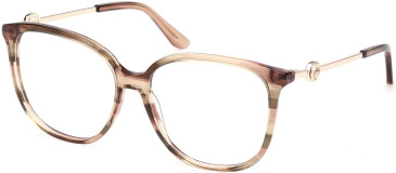 Guess GU50350 glasses in Yellow/Horn
