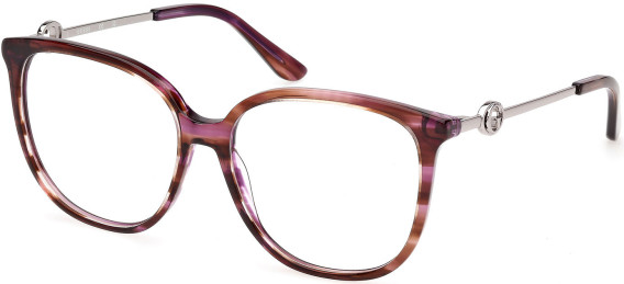 Guess GU50350 glasses in Bordeaux/Horn