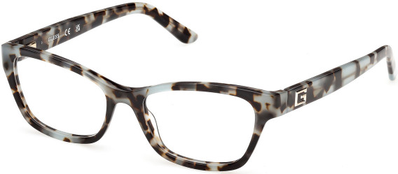 Guess GU50353-53 glasses in Light Blue/Havana