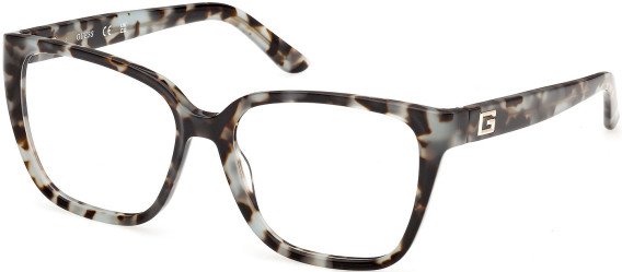 Guess GU50354-53 glasses in Light Blue/Havana