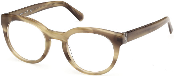 Guess GU50366 glasses in Light Green/Horn