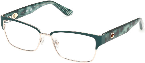Guess GU50383 glasses in Matte Dark Green