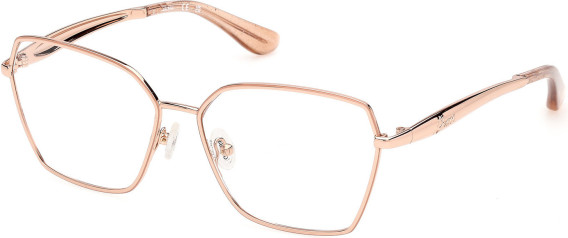Guess GU50384 glasses in Shiny Rose Gold
