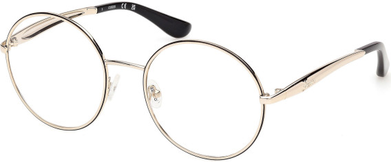 Guess GU50385 glasses in Shiny Gold/Black