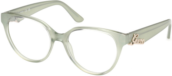 Guess GU50388 glasses in Shiny Light Green