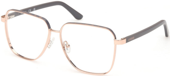 Guess GU50125 glasses in Shiny Rose Gold