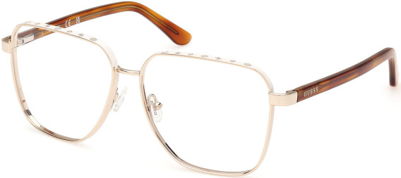 Guess GU50125 glasses in Shiny Pale Gold