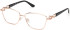 Guess GU50179-57 glasses in Shiny Rose Gold