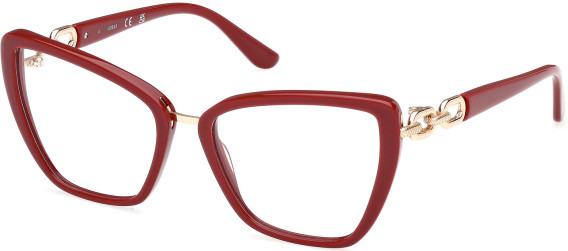 Guess GU50180 glasses in Shiny Dark Red