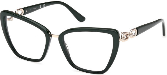 Guess GU50180 glasses in Shiny Dark Green