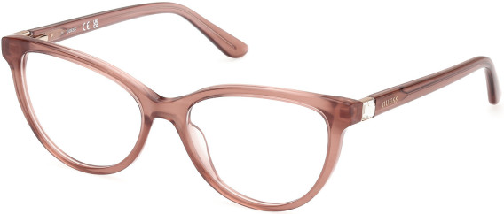 Guess GU50195 glasses in Violet/Horn