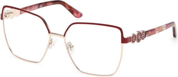 Guess GU50229 glasses in Matte Dark Red