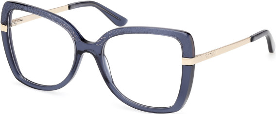 Guess GU50245 glasses in Shiny Blue