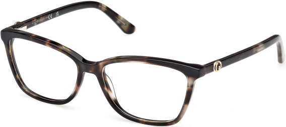 Guess GU50310-52 glasses in Dark Green/Havana