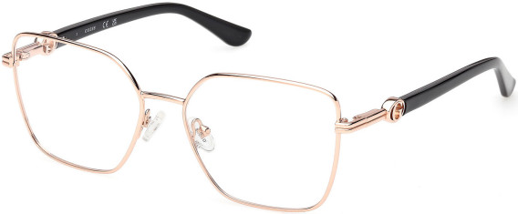 Guess GU50313-53 glasses in Shiny Rose Gold