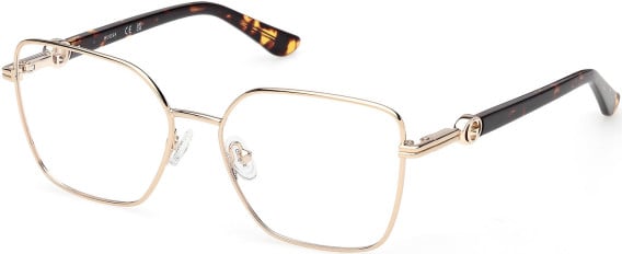 Guess GU50313-55 glasses in Shiny Deep Gold