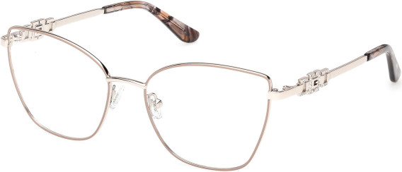 Guess GU50316 glasses in Shiny Beige