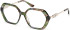 Guess GU50317 glasses in Dark Green/Havana
