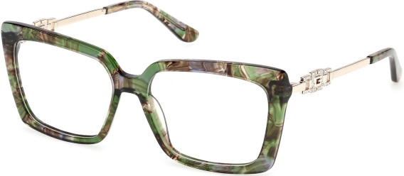 Guess GU50318 glasses in Dark Green/Havana