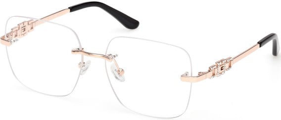 Guess GU50319 glasses in Shiny Rose Gold