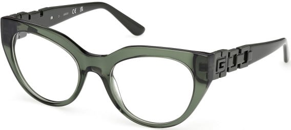 Guess GU50323 glasses in Shiny Dark Green