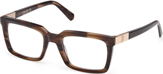 Guess GU50331 glasses in Dark Brown/Horn