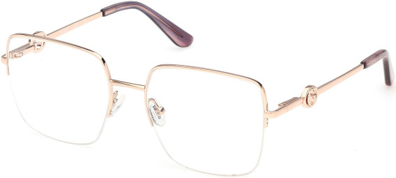 Guess GU50347 glasses in Shiny Rose Gold