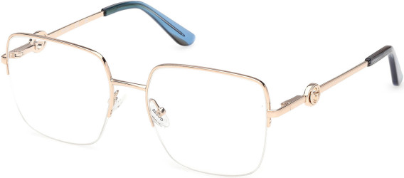 Guess GU50347 glasses in Shiny Deep Gold