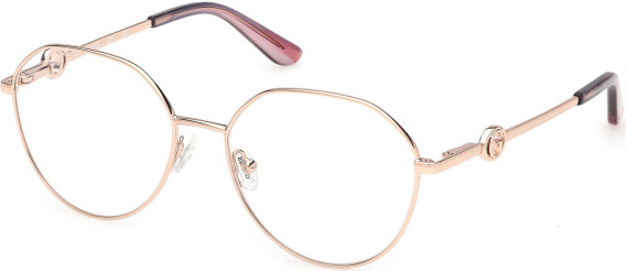 Guess GU50348 glasses in Shiny Rose Gold