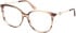 Guess GU50350 glasses in Yellow/Horn