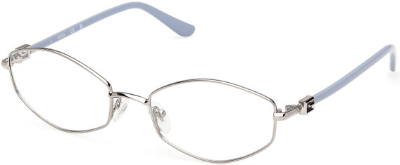 Guess GU50355 glasses in Shiny Gunmetal
