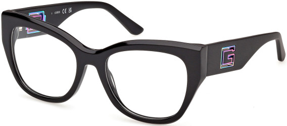 Guess GU50356 glasses in Shiny Black/Black