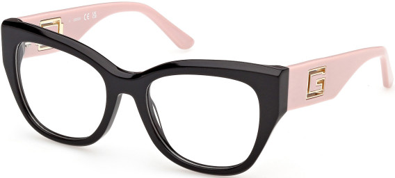 Guess GU50356 glasses in Shiny Black/Pink
