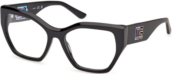 Guess GU50357 glasses in Shiny Black/Black