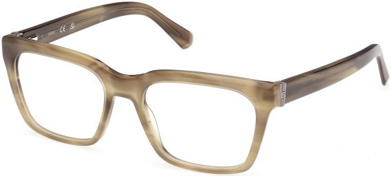 Guess GU50365 glasses in Light Green/Horn